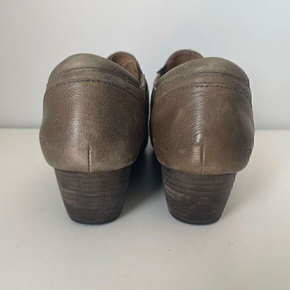 Taos Wedge Shoes Booties Size 9 Tan Leather Casual Slip On Comfort SPLURGE - Picture 5 of 11